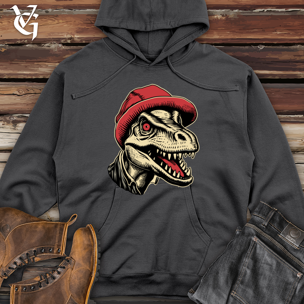 Vintage Beanie Dino Midweight Hooded Sweatshirt