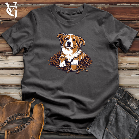 Vintage Coffee Corgi Softstyle Tee