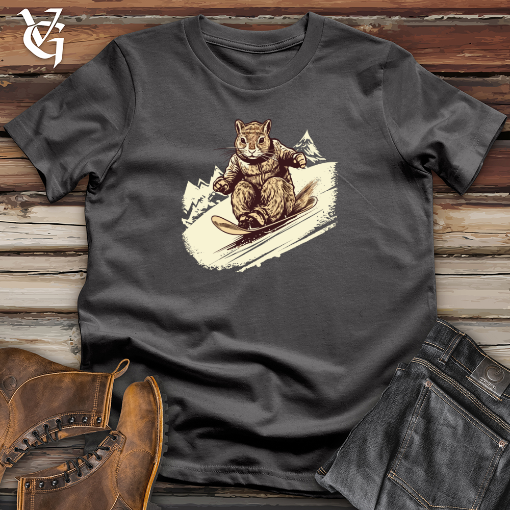 Vintage Sledding Squirrel Softstyle Tee
