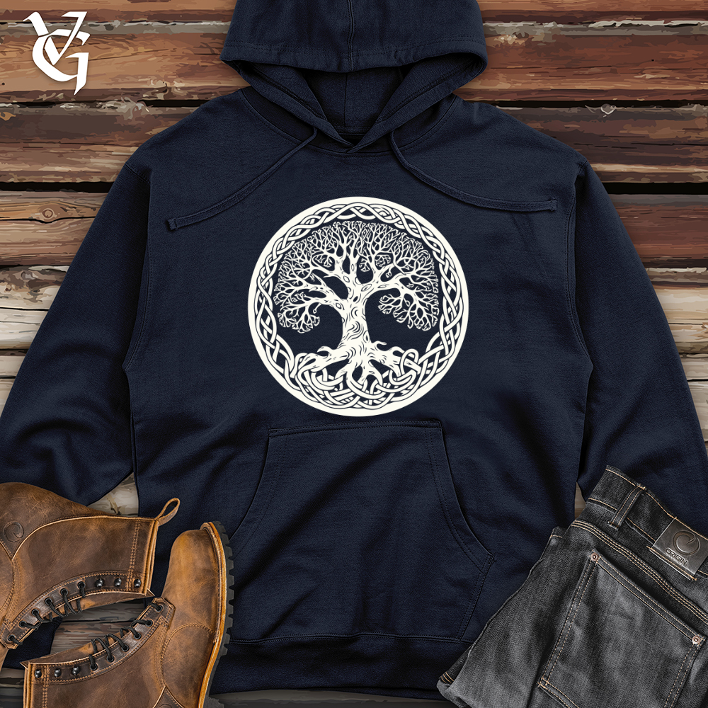 Celtic Tree Unity Midweight Hooded Sweatshirt