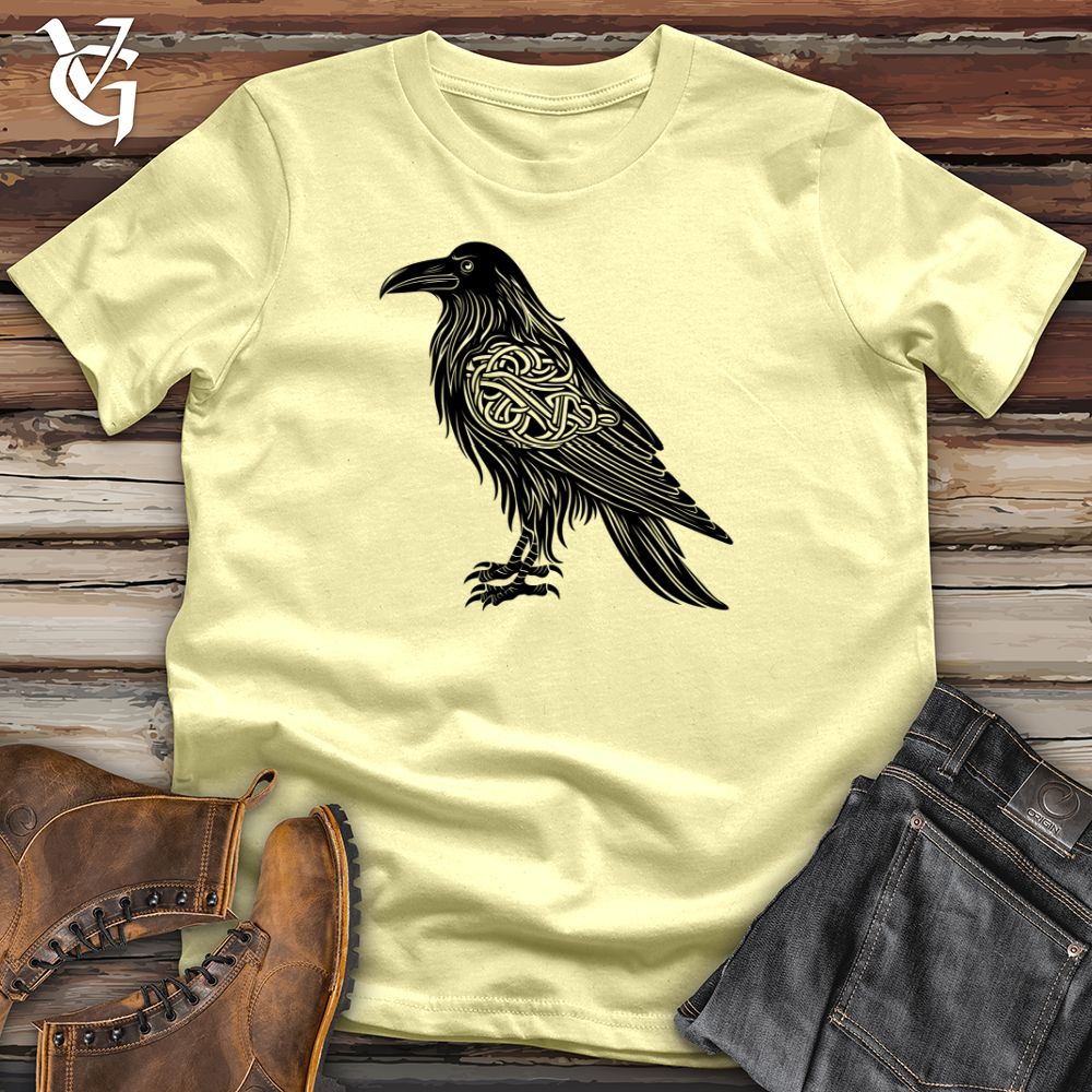 Celtic Raven Silhouette Softstyle Tee