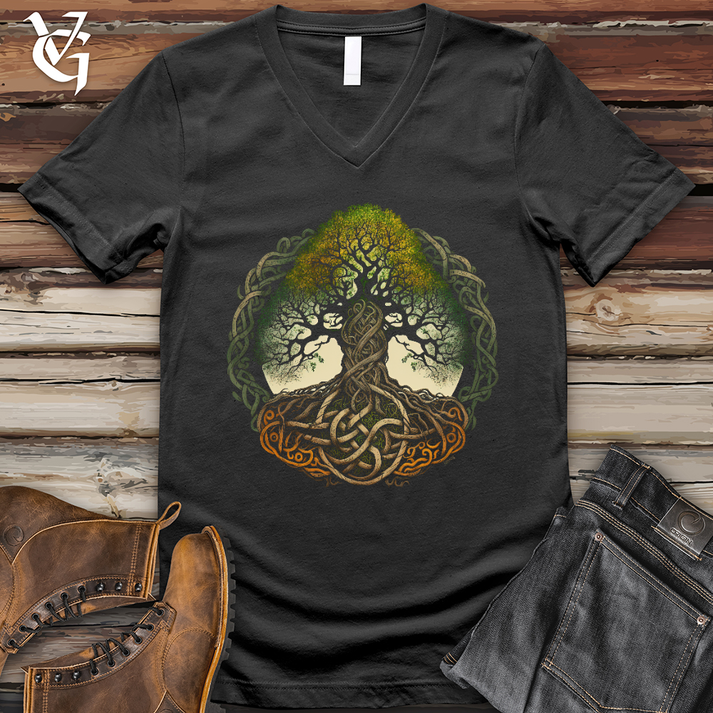 Celtic Life of Tree V- Neck Tee