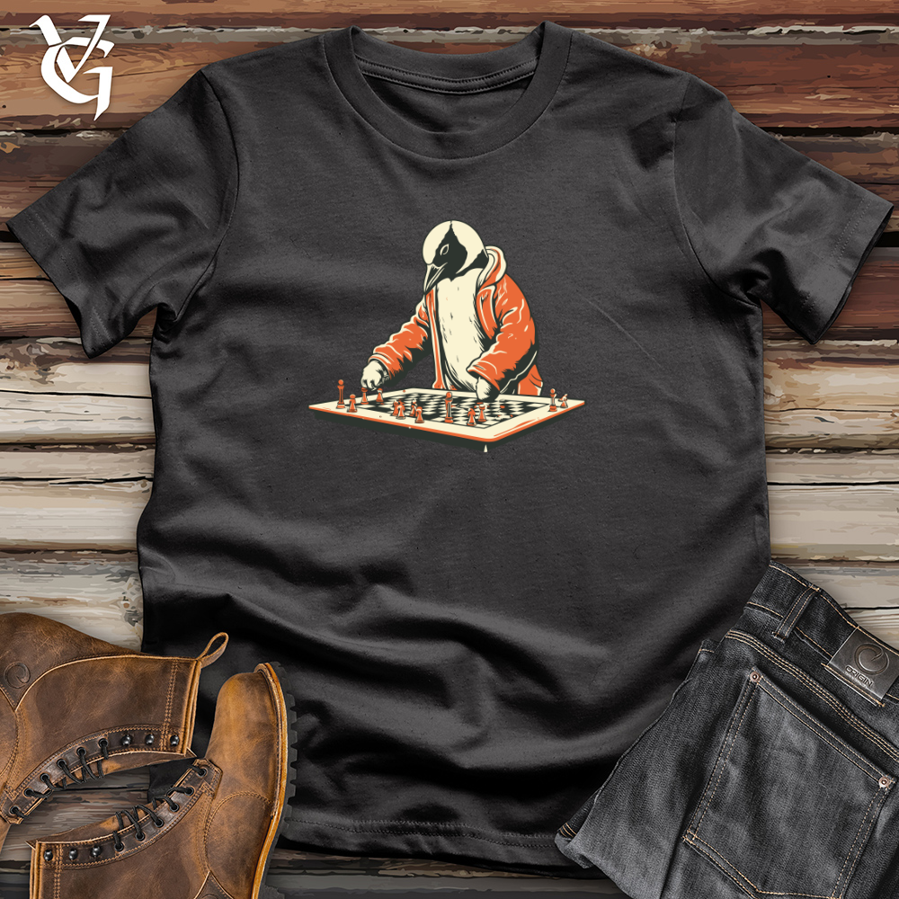 Vintage Game Night Penguin Cotton Tee
