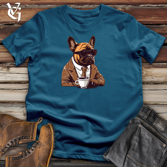 Vintage Coffee Break Frenchie Cotton Tee