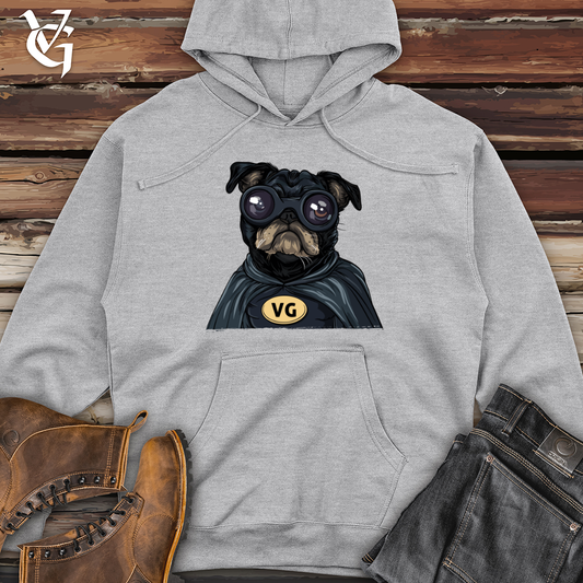 Pug VG Superhero Midweight Hooded Sweatshirt