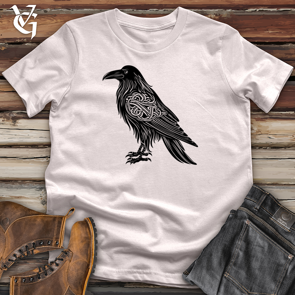 Celtic Raven Silhouette Softstyle Tee