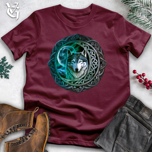 Celtic Moon Wolf Cotton Tee