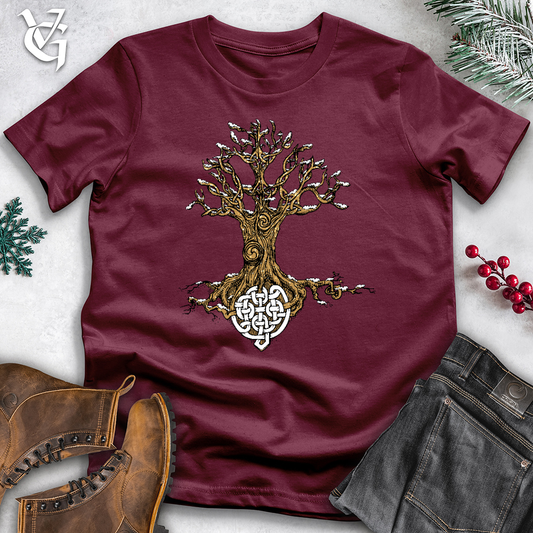 Celtic Roots With Snow Cotton Tee