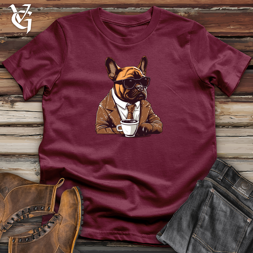 Vintage Coffee Break Frenchie Softstyle Tee