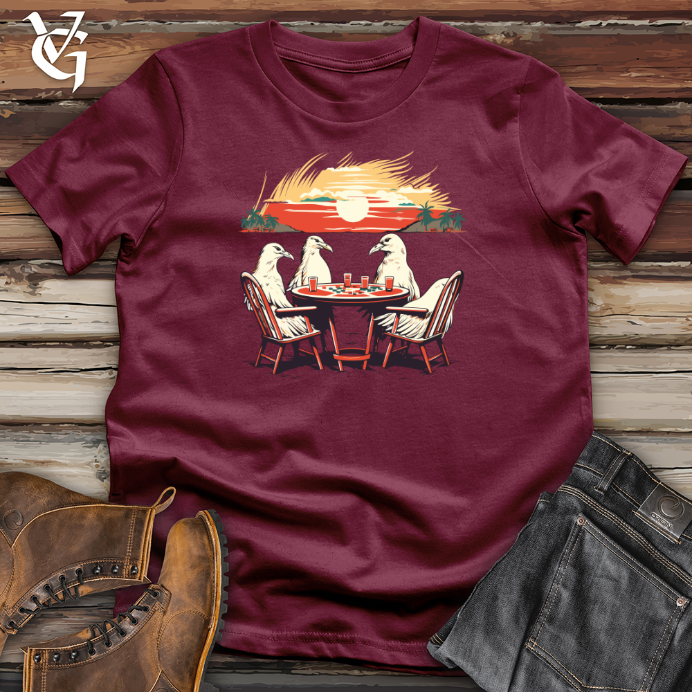 Vintage Poker Birds Softstyle Tee