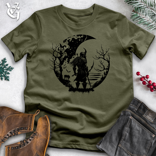 Celtic Moon Viking Warrior Cotton Tee Style001
