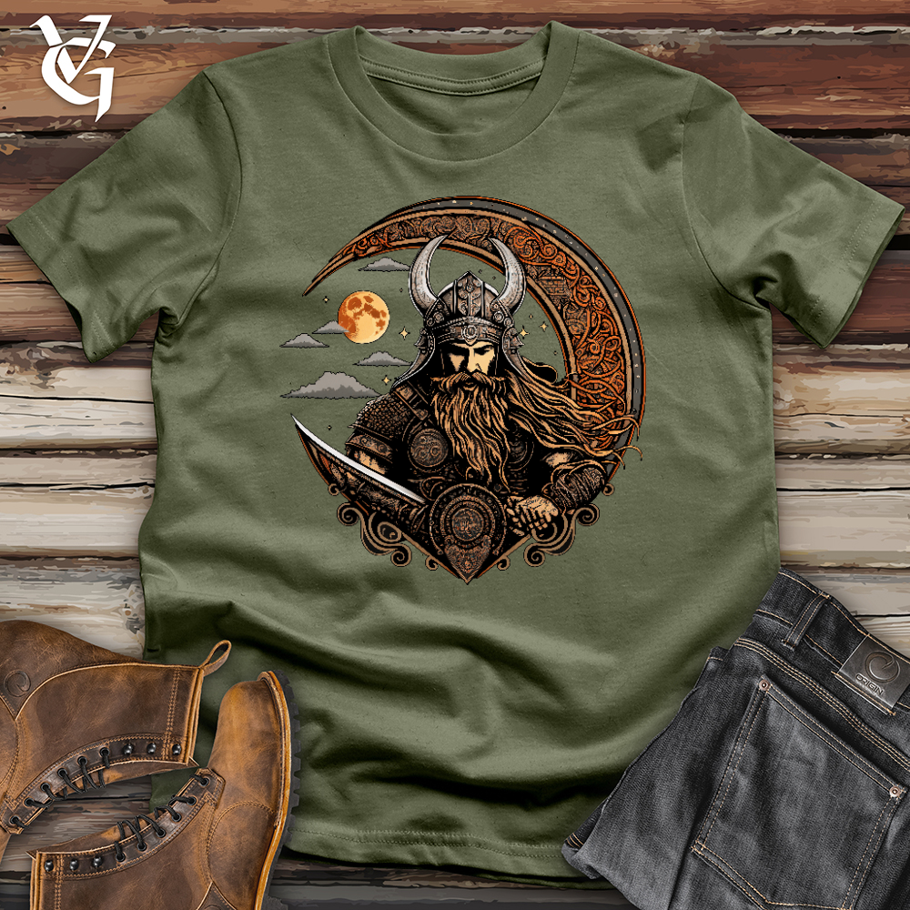Celtic Moon Viking Warrior Softstyle Tee