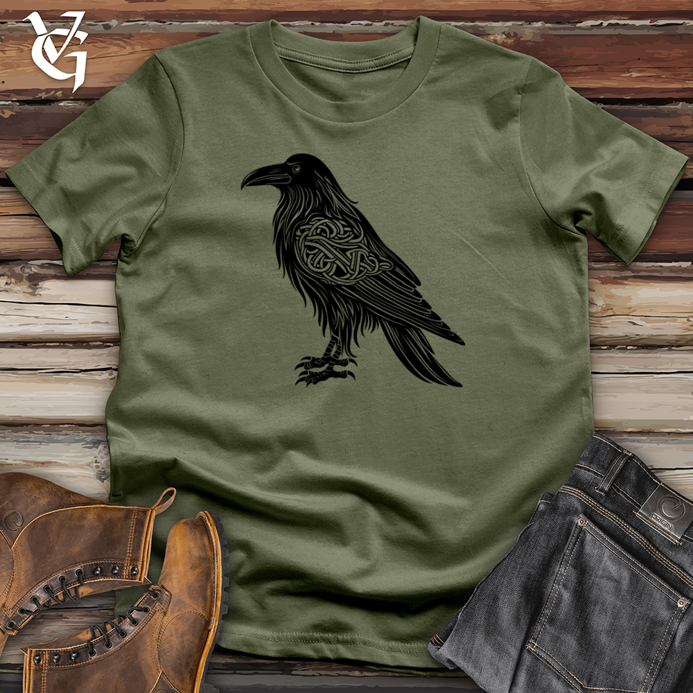 Celtic Raven Silhouette Softstyle Tee