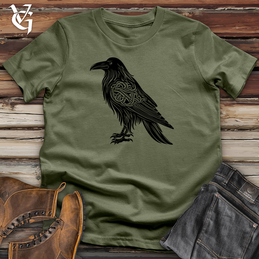 Celtic Raven Silhouette Softstyle Tee