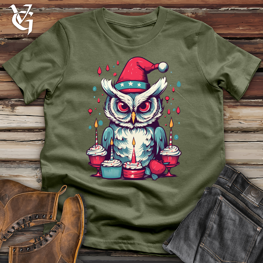 Vintage Party Owl Celebration Softstyle Tee