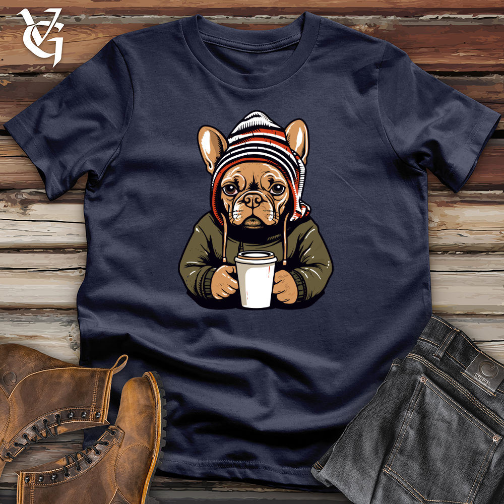 Vintage Coffee Lover Frenchie Softstyle Tee