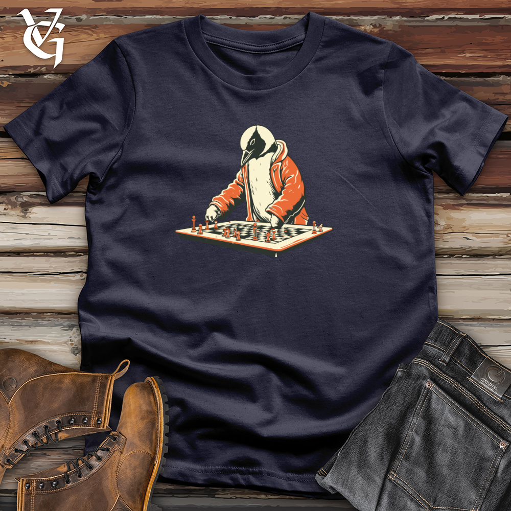 Vintage Game Night Penguin Cotton Tee