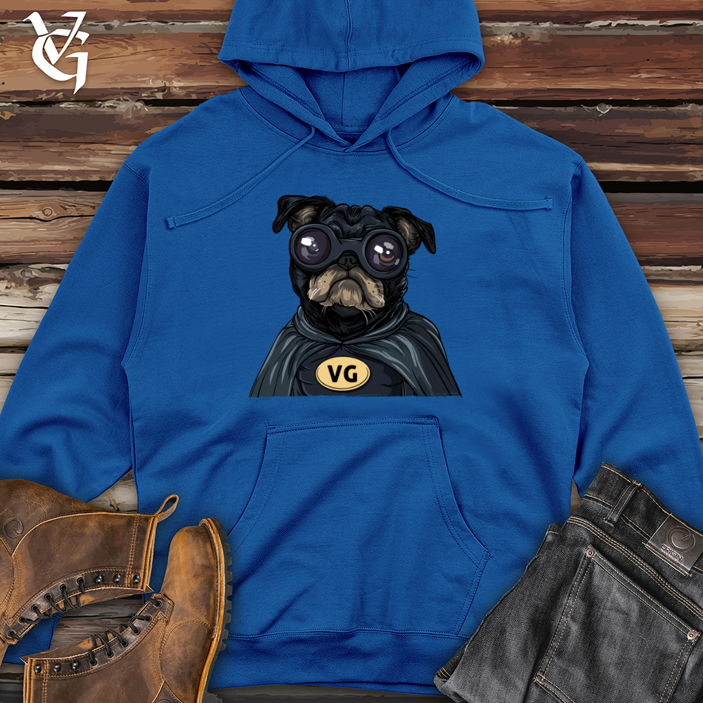 Pug VG Superhero Midweight Hooded Sweatshirt