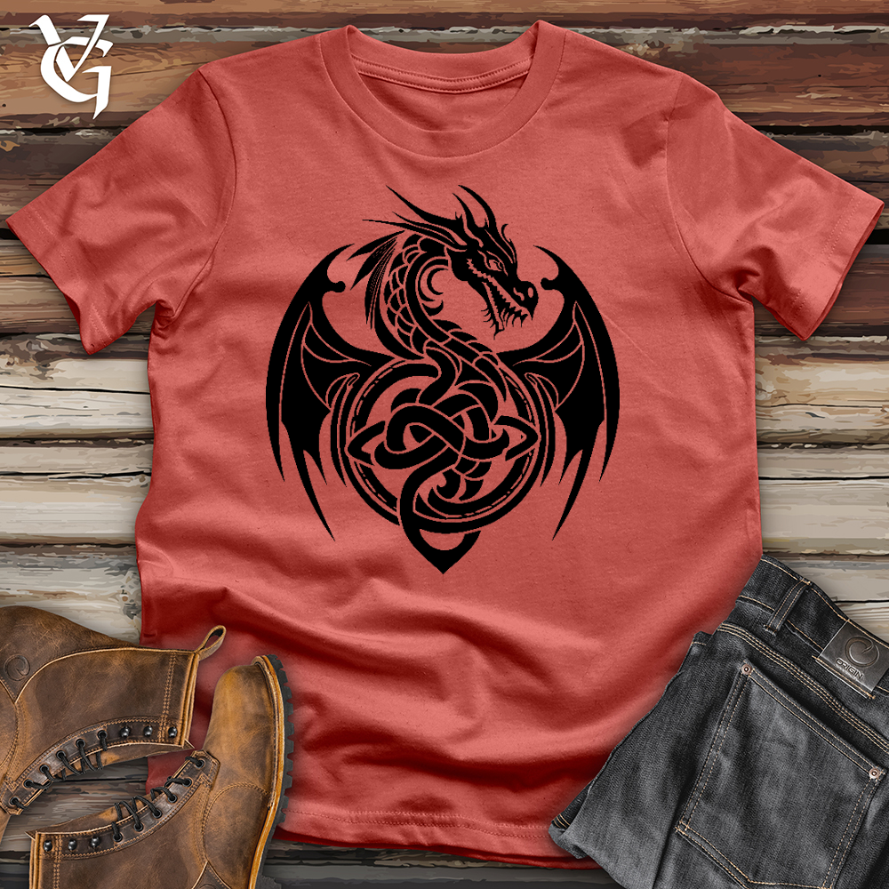 Celtic Rust Dragon Cotton Tee