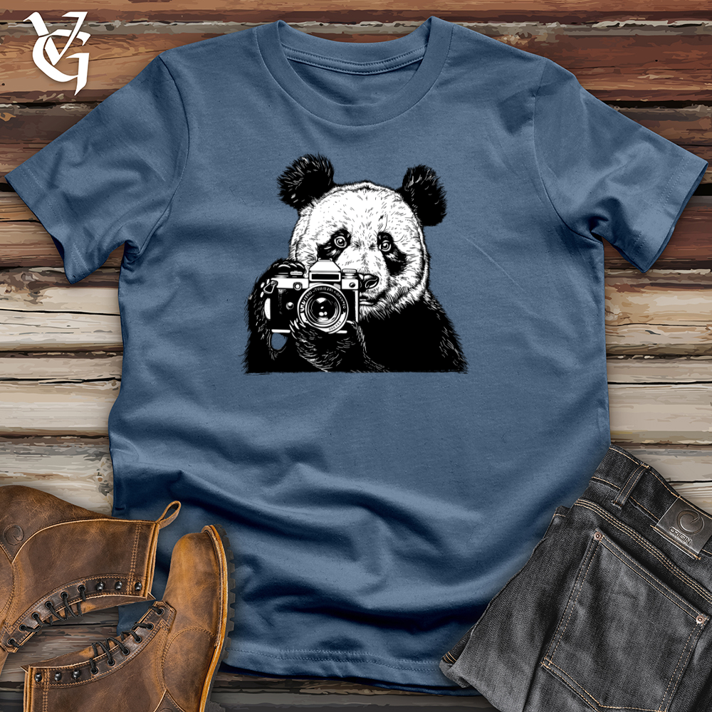 Panda Photographer Snapshot Cotton Tee