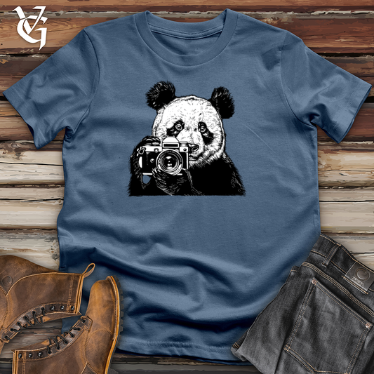 Panda Photographer Snapshot Cotton Tee