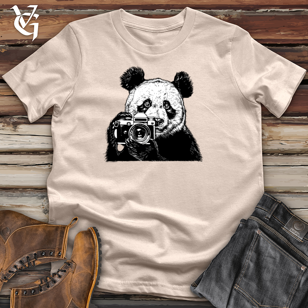 Panda Photographer Snapshot Cotton Tee