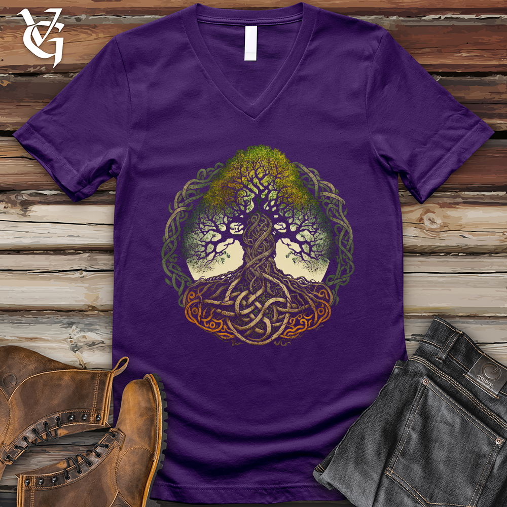 Celtic Life of Tree V- Neck Tee