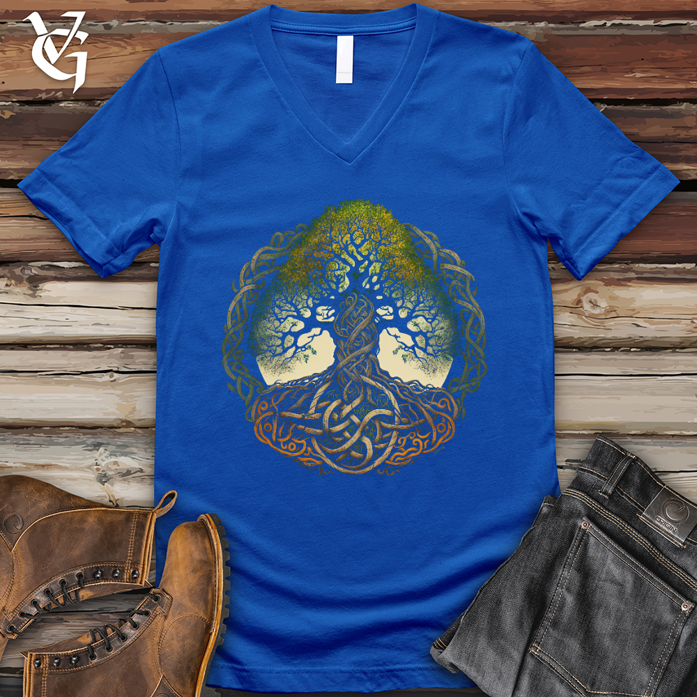 Celtic Life of Tree V- Neck Tee