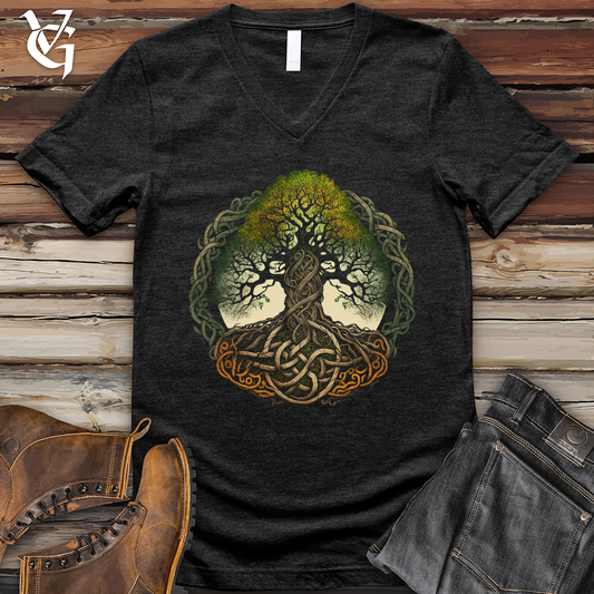 Celtic Life of Tree V- Neck Tee