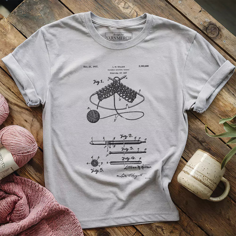 Vintage Knitting Pattern T-shirt