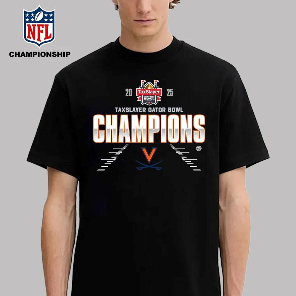Virginia Cavaliers 2025 TaxSlayer Gator Bowl Champions Shirt