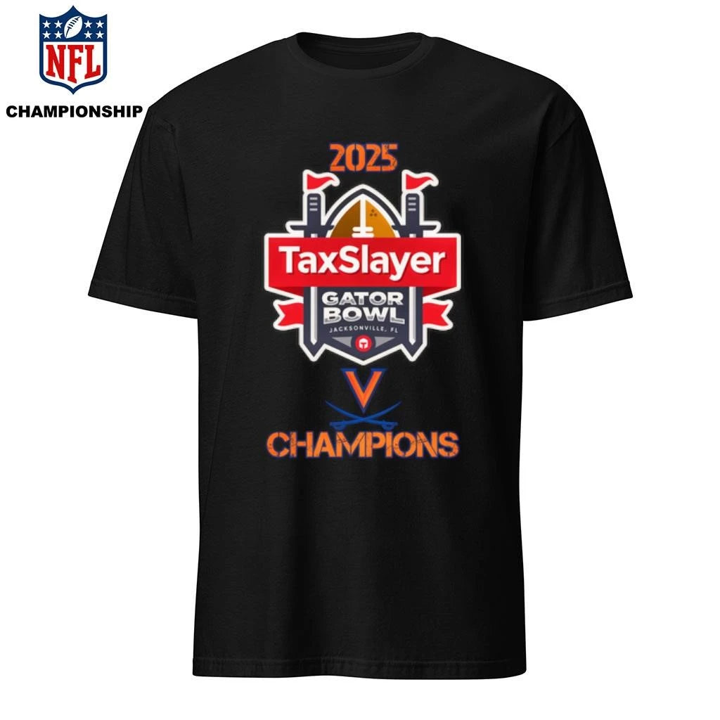 Virginia Cavaliers 2025 Texasslayer Gator Bowl Champions Logo Shirt