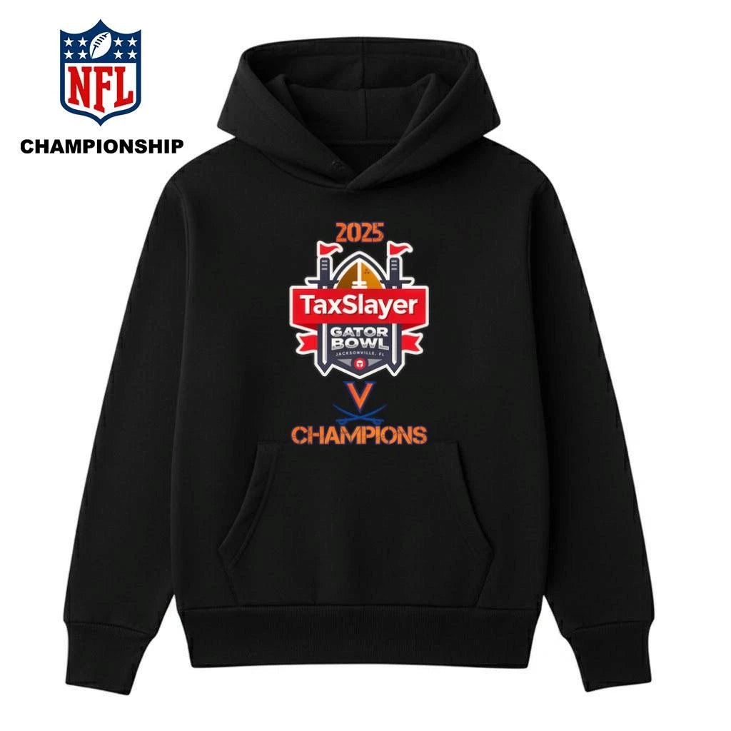 Virginia Cavaliers 2025 Texasslayer Gator Bowl Champions Logo Shirt