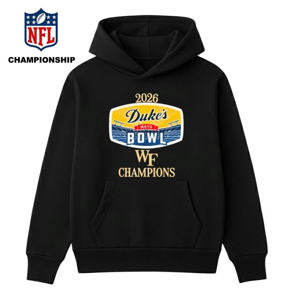 Wake Forest Demon Deacons 2026 Duke’s Mayo Bowl Champions Logo Shirt