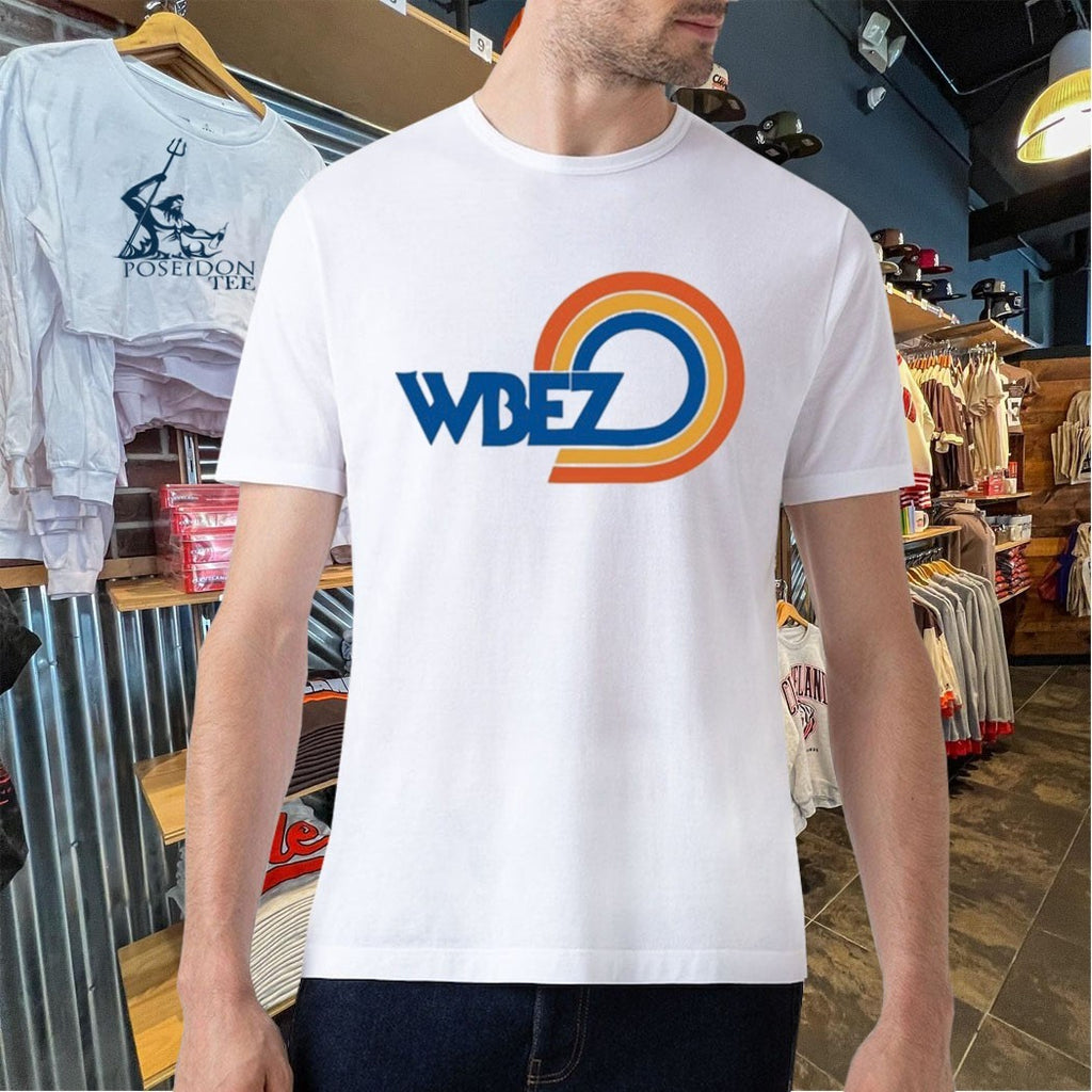 Wbez Vintage Logo White Ringer T-shirt