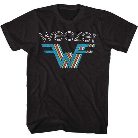 Weezer W Multi Color Boyfriend Tee