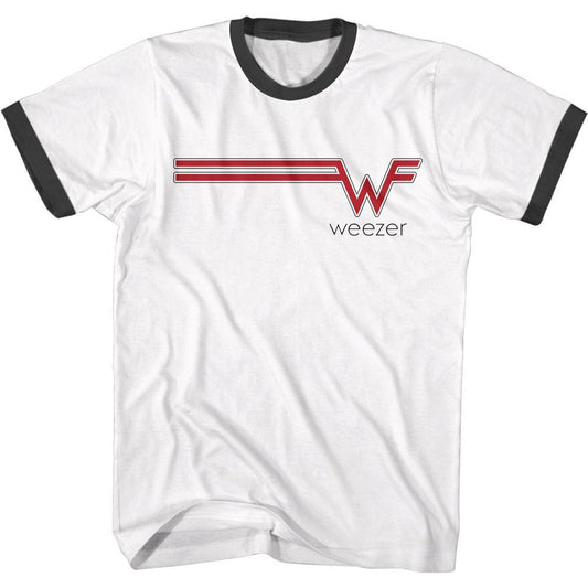 Weezer W Streak Short Sleeve Ringer T-Shirt