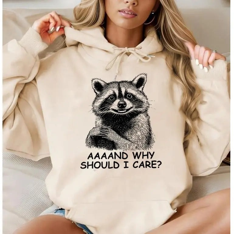 why i should care, Funny Hoodie Casual Street Style Fleece Fabric Pullover Hooded Sweatshirt for Women for Men, Perfect...