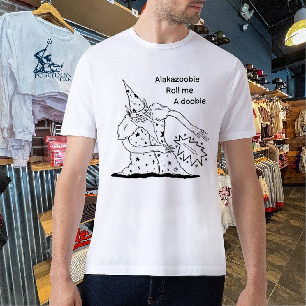 Wizard Meme Alakazoobie Roll Me A Doobie T-shirt