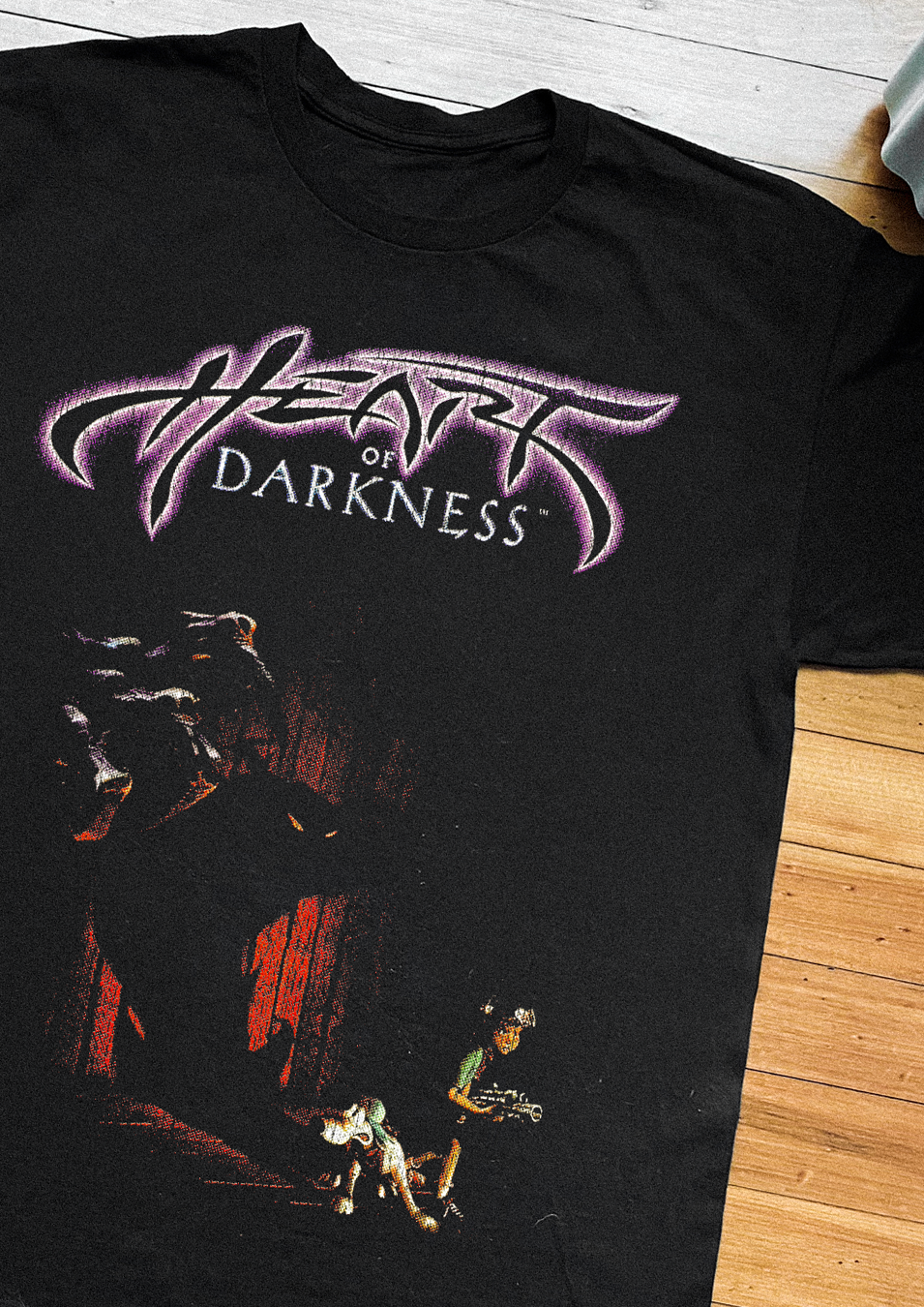 '98 HEART OF DARKNESS PS1 BLACK T-SHIRT